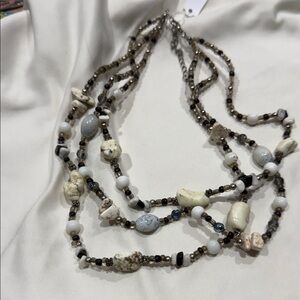 Elegant Multi-Strand Beaded Necklace